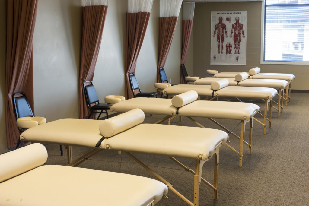 Massage tables in a room Massage tables in a room