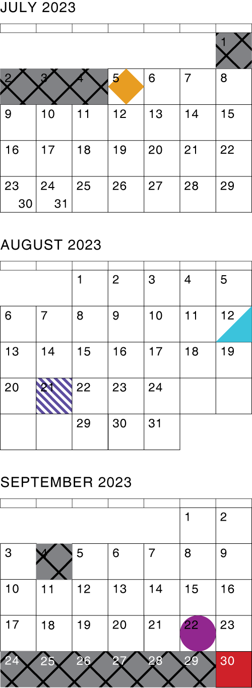 EWC_Academic Calendar_Summer 2023